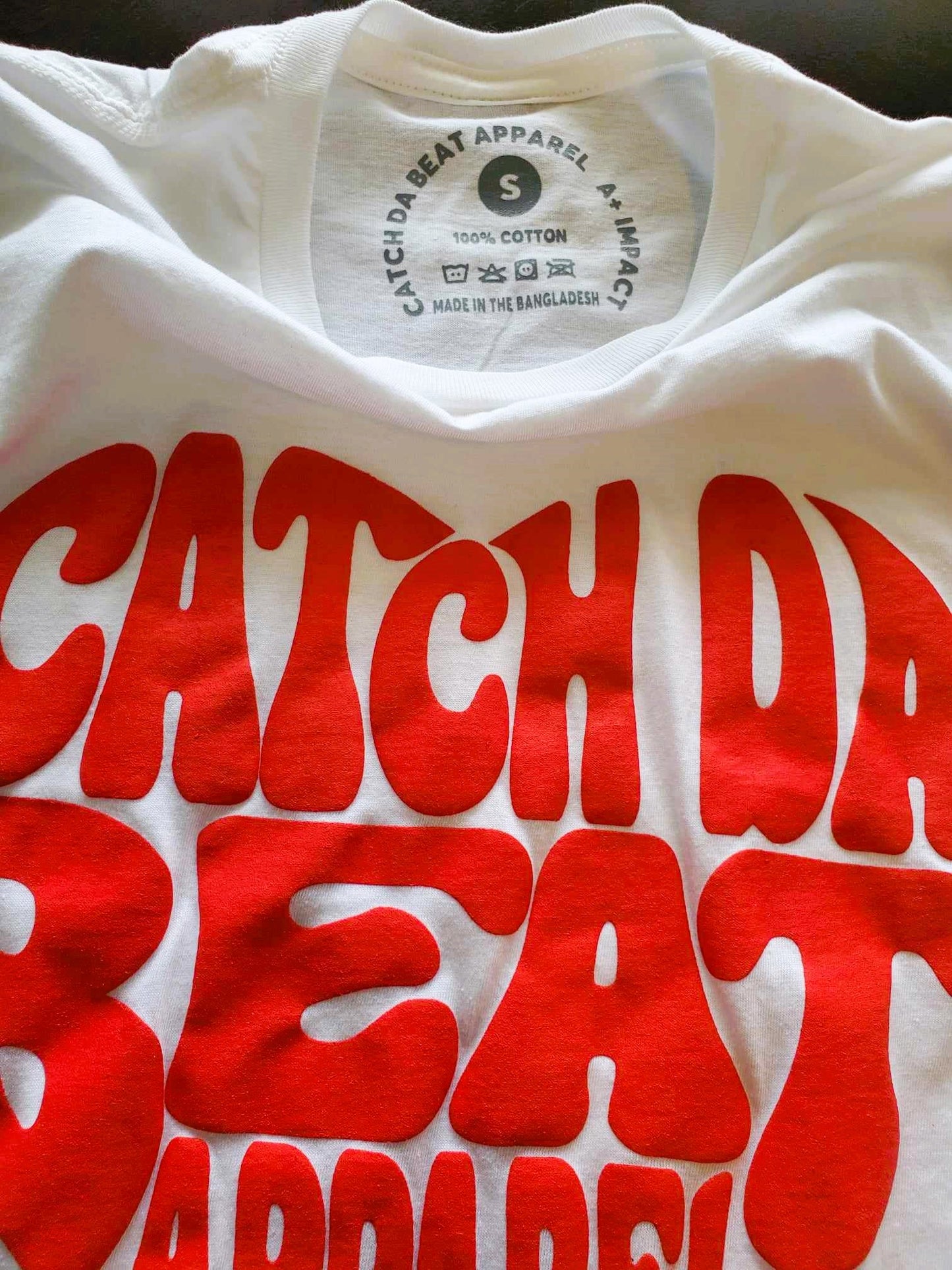 Puff Print Heart T-Shirt (White)