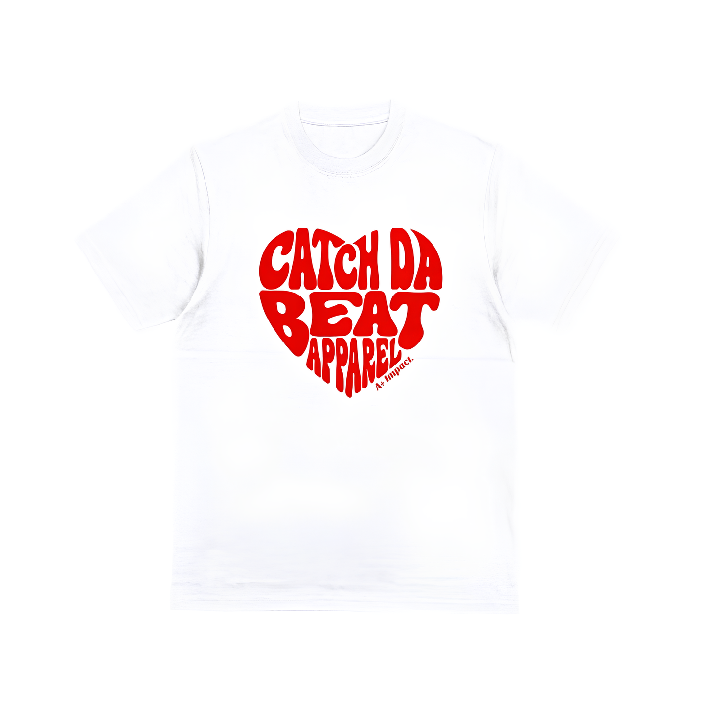Puff Print Heart T-Shirt (White)