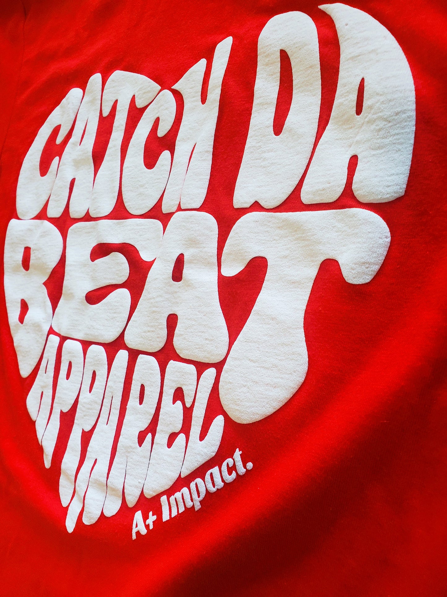 Puff Print Heart T-Shirt (Red)
