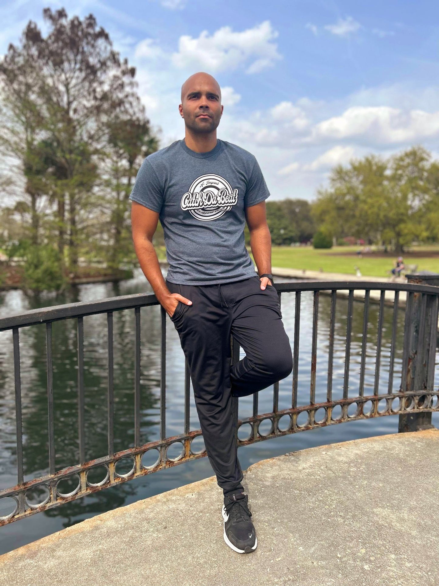 Limited Edition Dark Heather Grey Catch Da Beat T-shirt