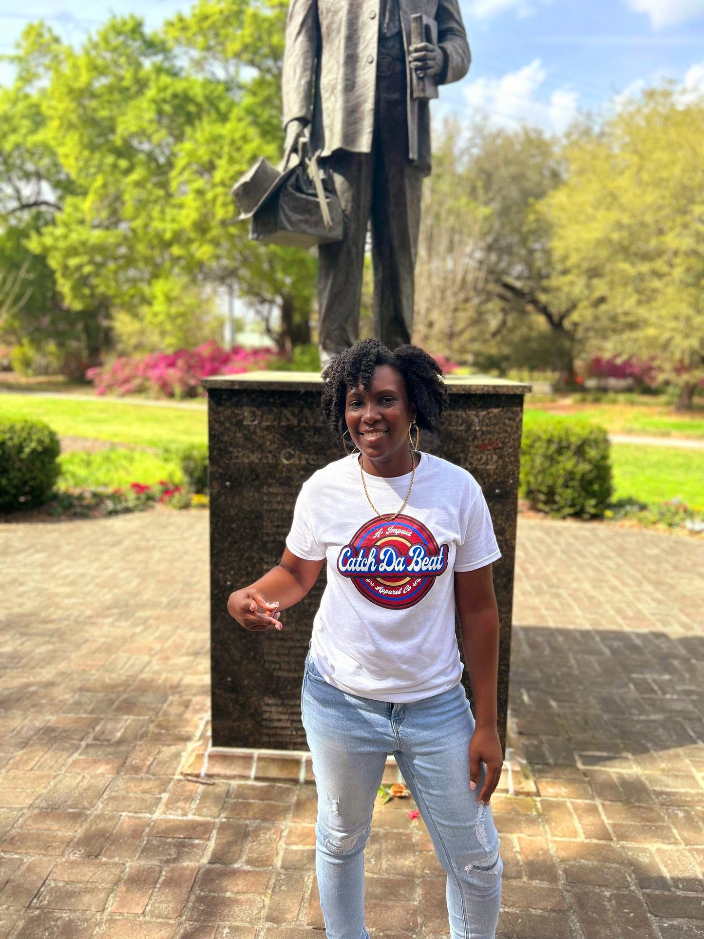 Limited Edition White Catch Da Beat T-shirt