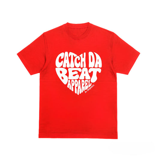 Puff Print Heart T-Shirt (Red)